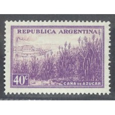 ARGENTINA 1935 GJ 758U ESTAMPILLA NUEVA CON GOMA VARIEDAD PAPEL AUSTRIACO U$ 30